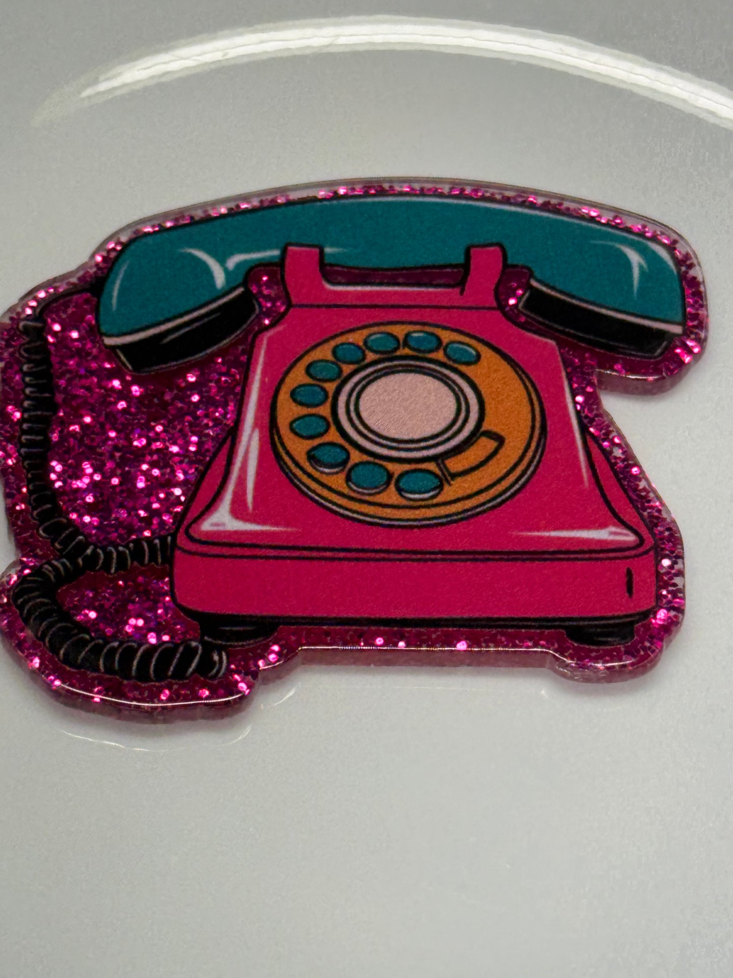 badge reel glitter acrylics new 12/22/25, 12/27/25, 1/2/26