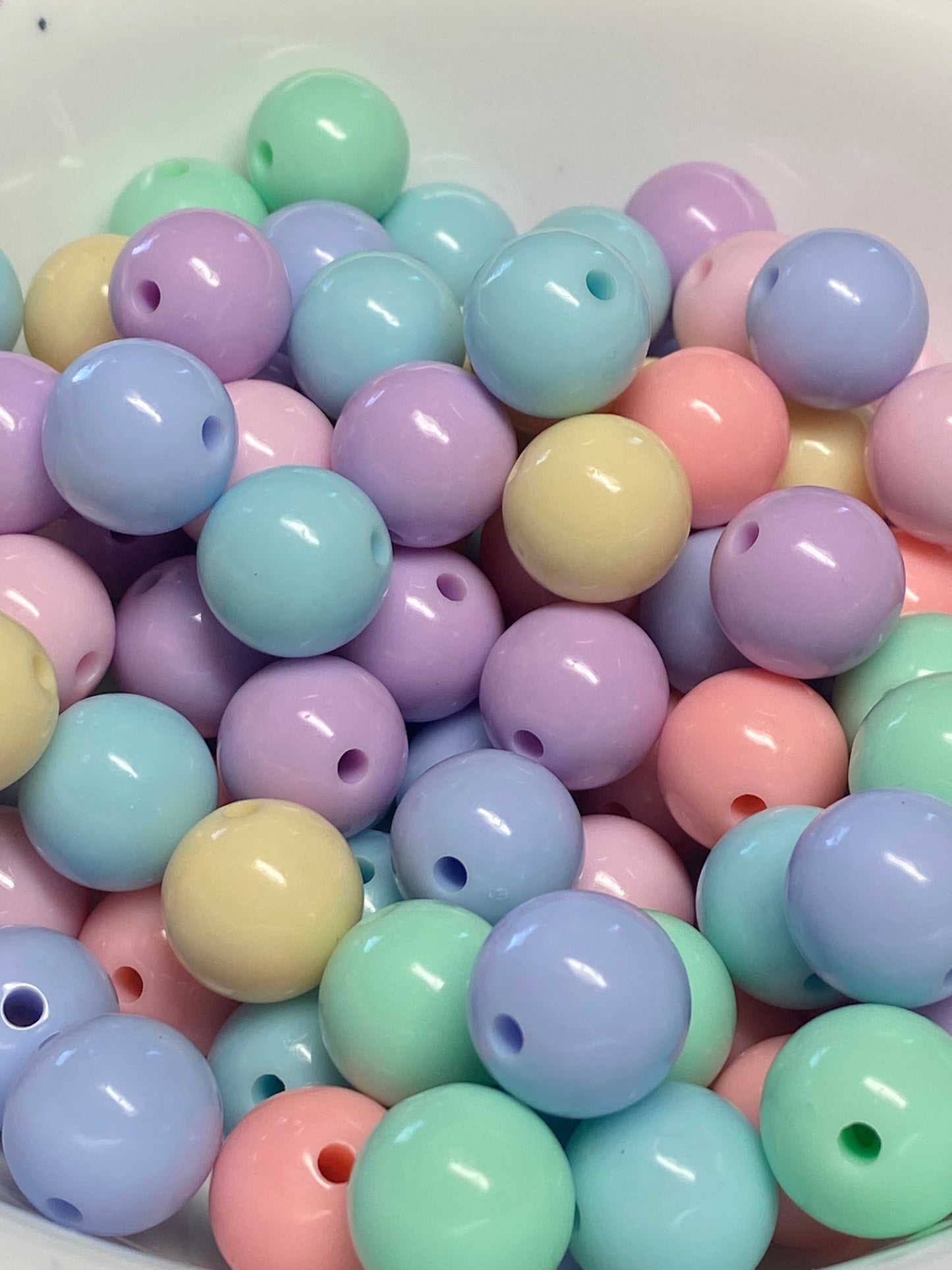 16mm pastel bead mix