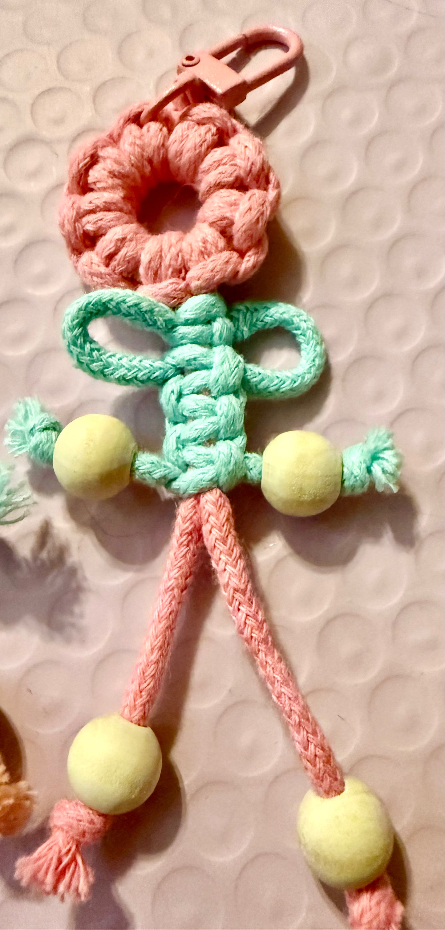 Beginner bag/phone charm/ropes/tassels