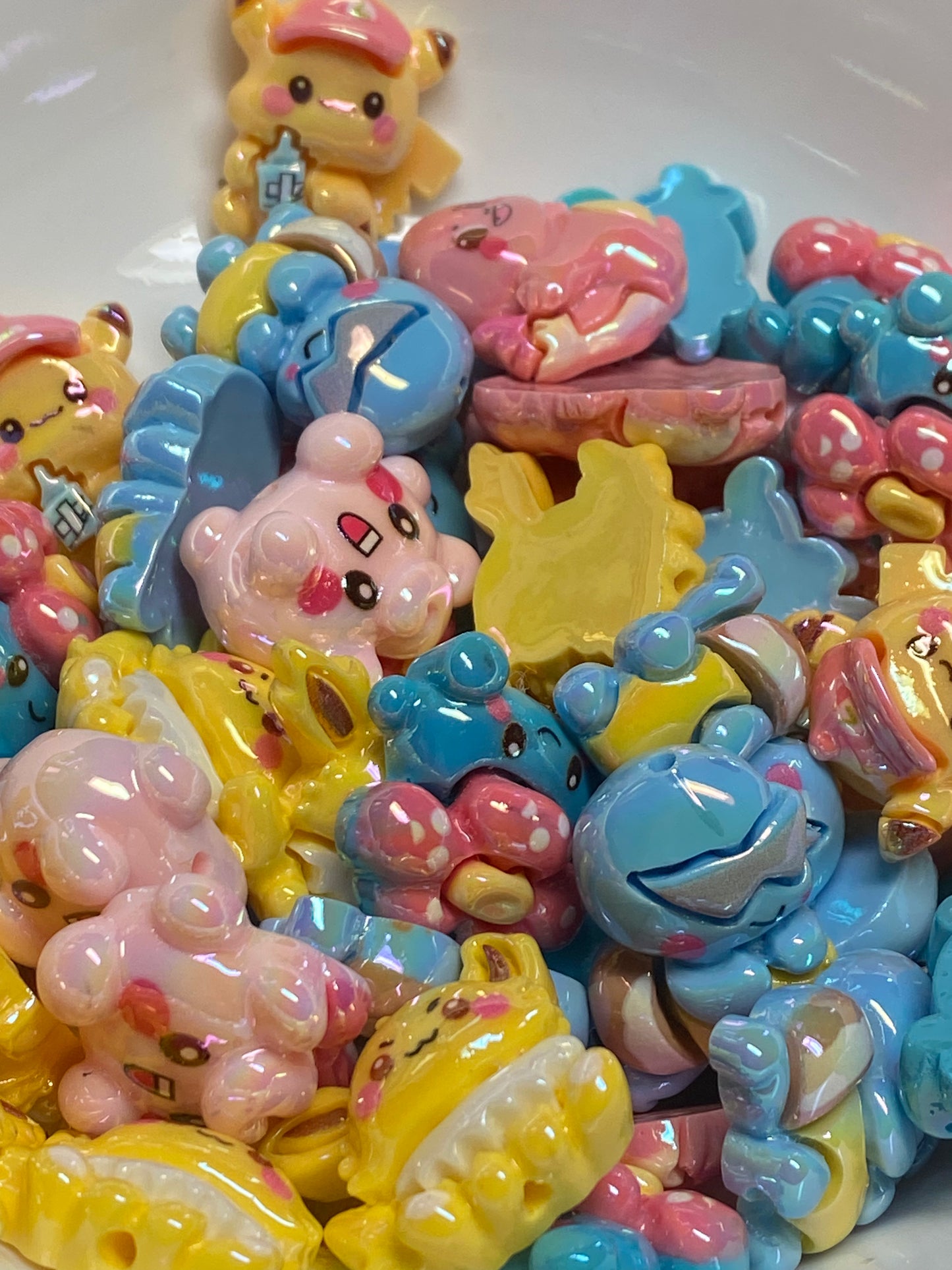 4cm ultra glossy Pokémon beads