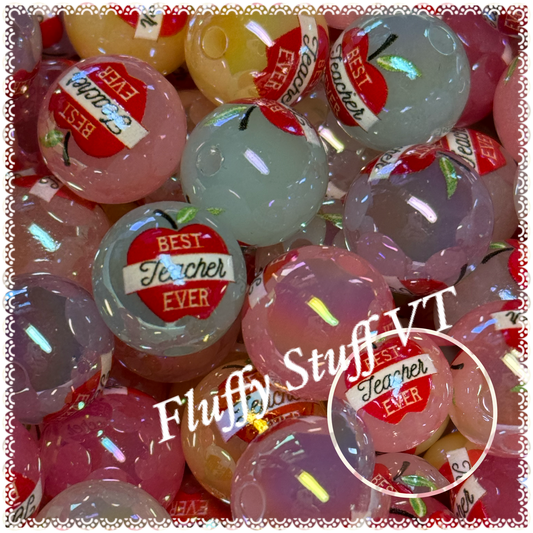 16mm jelly color best teacher beads