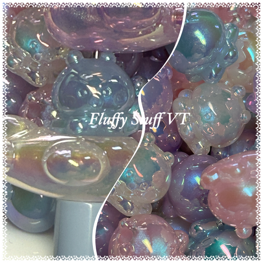 18mm sky luminous octopus alien. Cutie pie bead