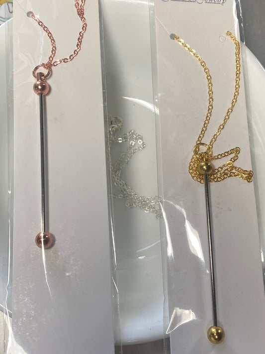 20mm bead bar necklace