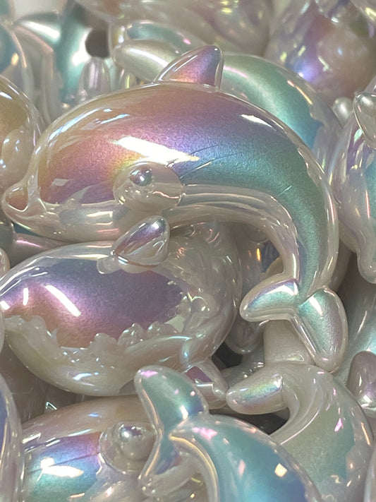 31mm acrylic dolphin bead