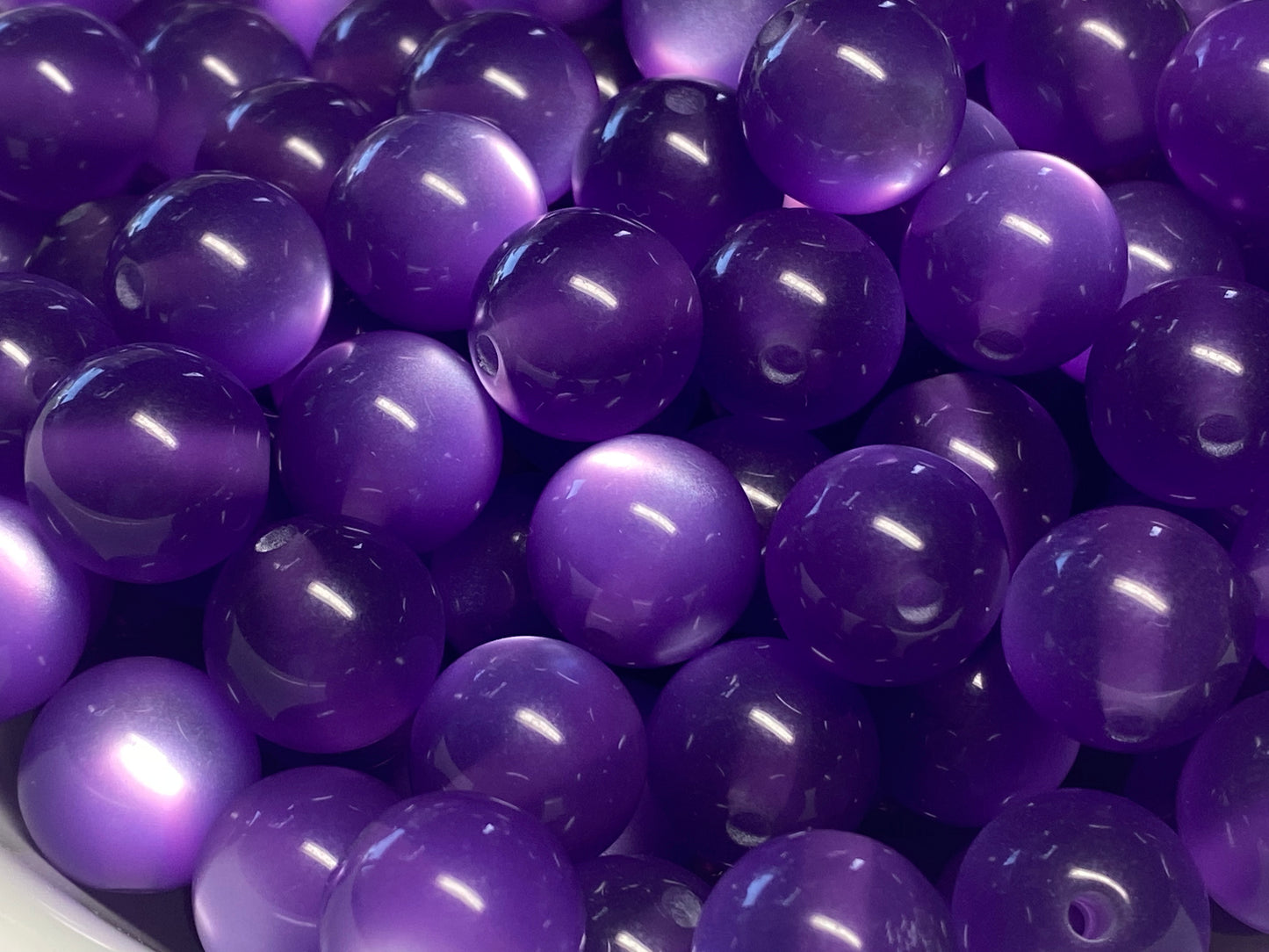 16mm resin jelly purple cats eye
