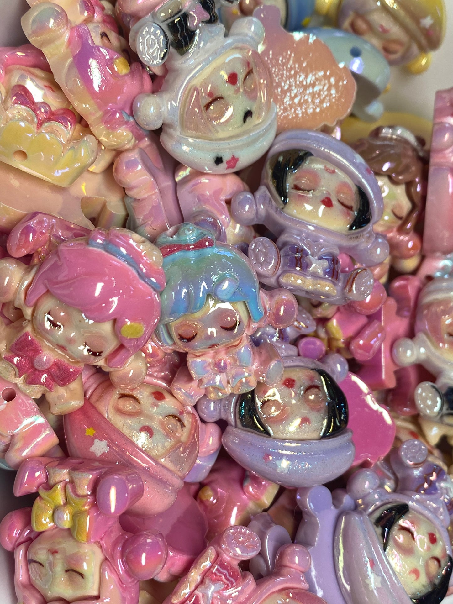33mm super glossy Skull Panda beads