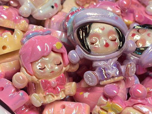 33mm super glossy Skull Panda beads