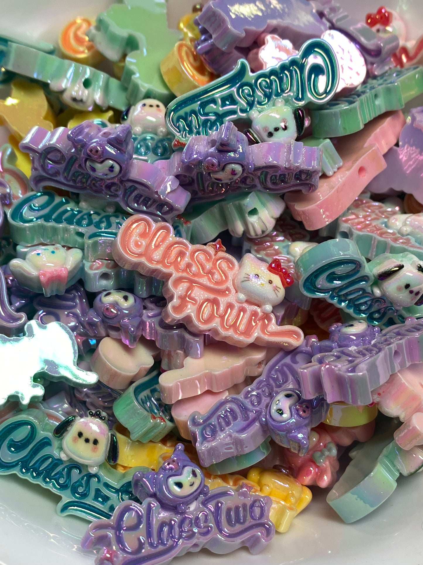 22mm Sanrio super ab gloss beads