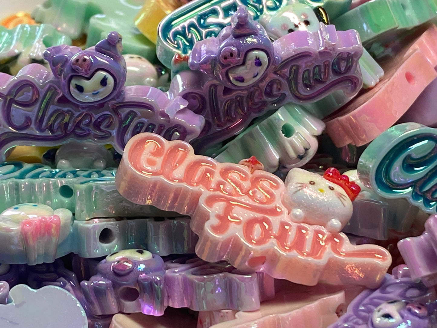 22mm Sanrio super ab gloss beads