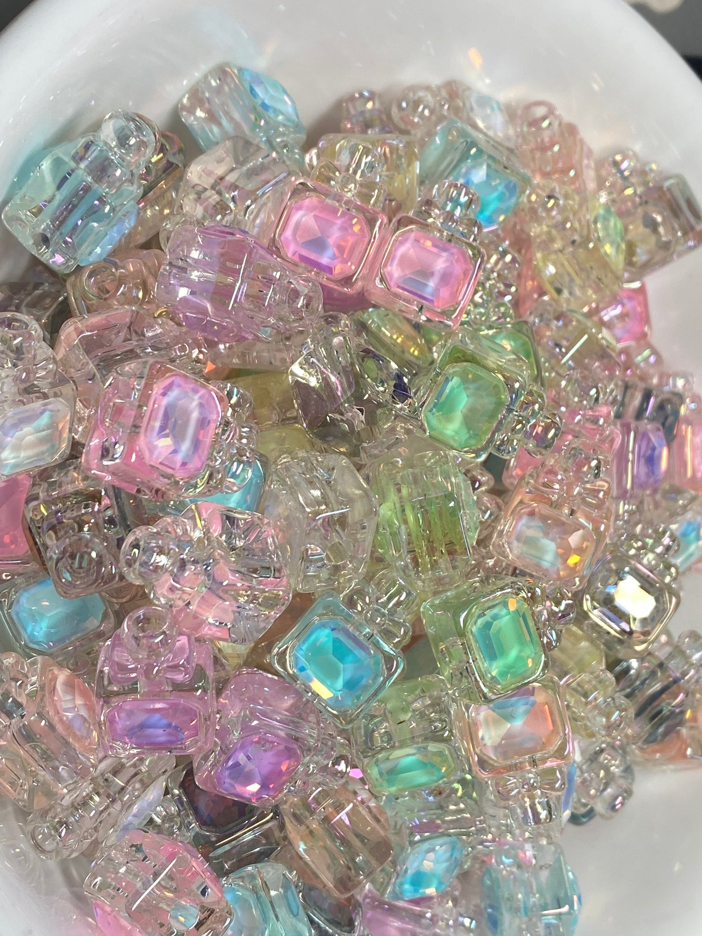 17mm gem opal flash perfume bottle beads