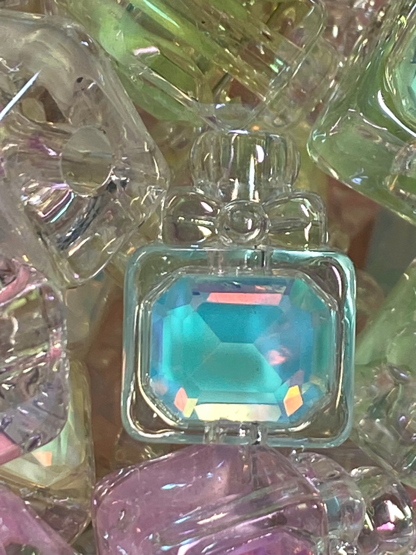 17mm gem opal flash perfume bottle beads