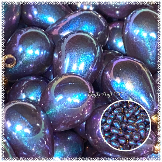 18mm eggplant purple galaxy pendant