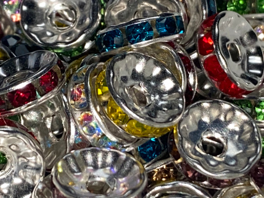 Metal rhinestone spacers