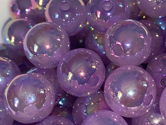 16mm uv coated sky luminous beads
