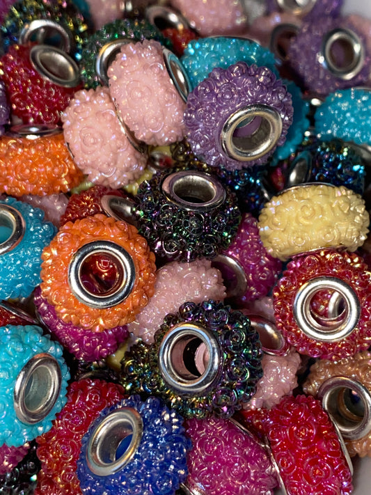 Rose encrusted spacers