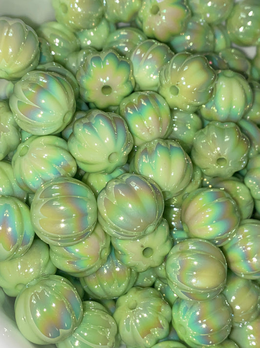 16mm pumpkin beads