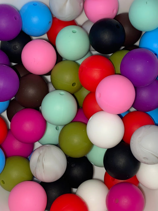 18mm big silicone beads