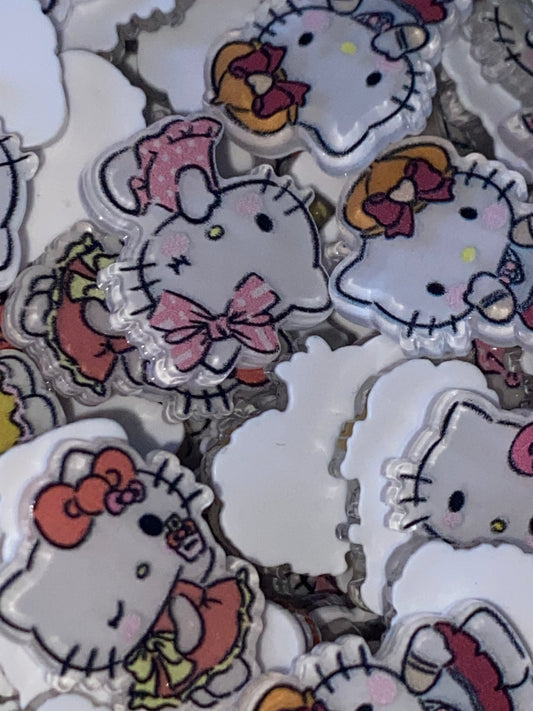 2cm hello kitty flat back acrylic charms