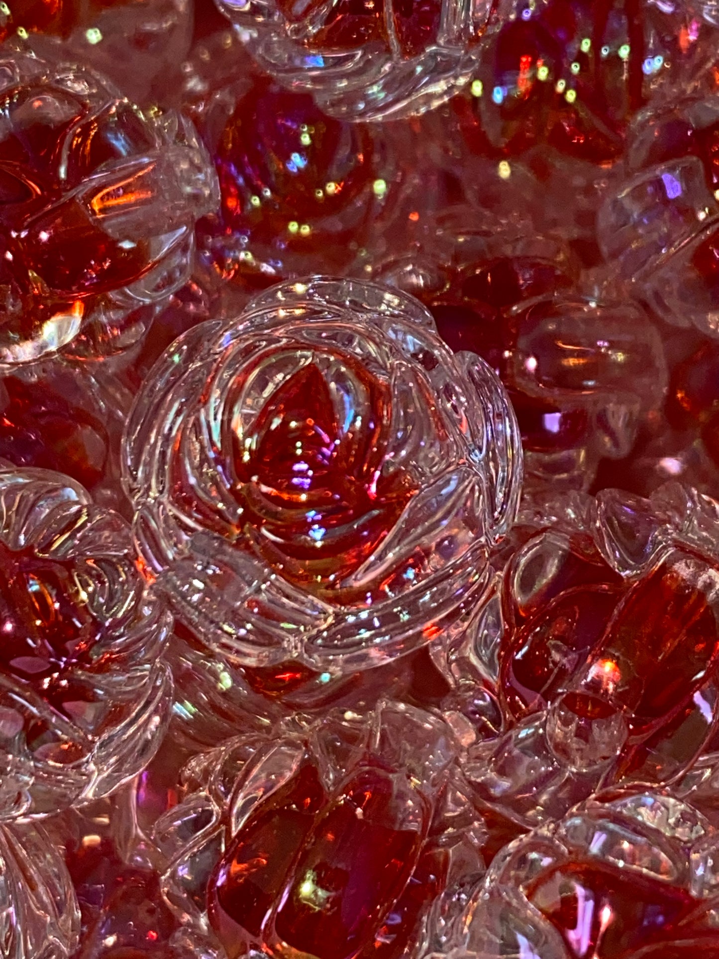 16mm double layer red roses