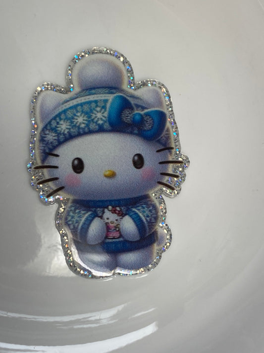 Hello Kitty winter badge reel acrylic