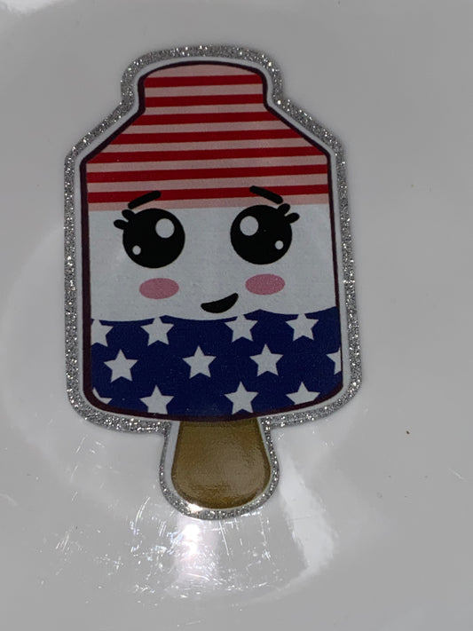 Patriot popsicle badge reel