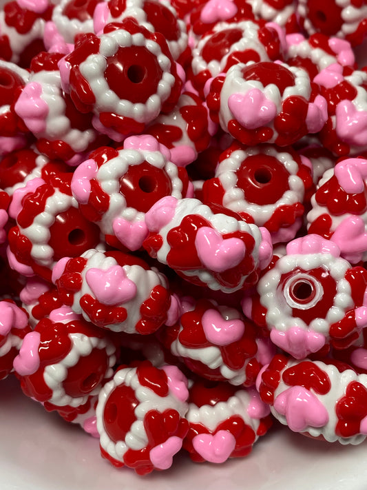 Hand frosted paint bead 16mm