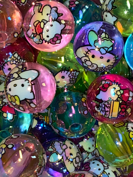 16mm bright jelly HK beads