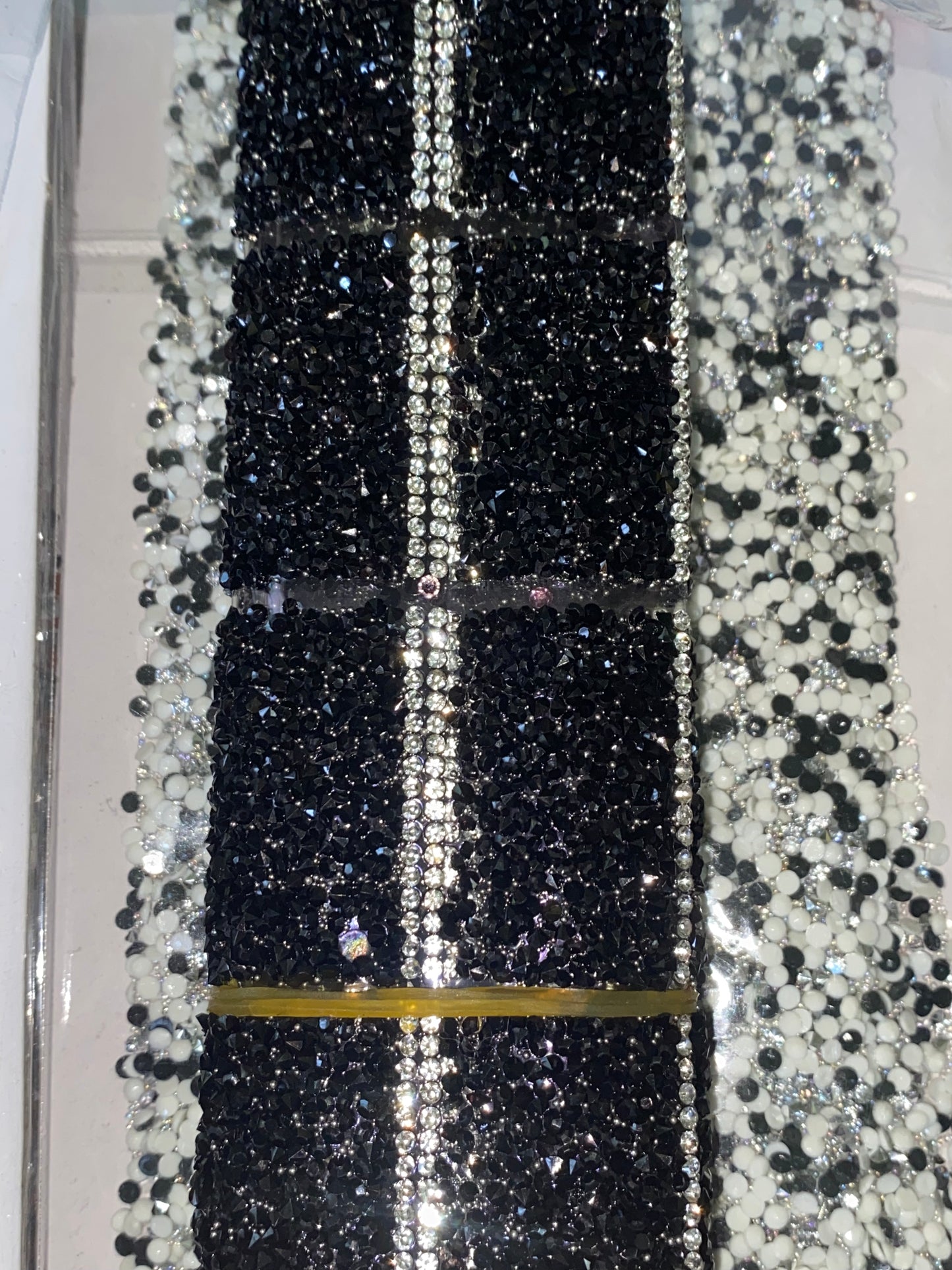 Sugar and rhinestone super stretch nano tape