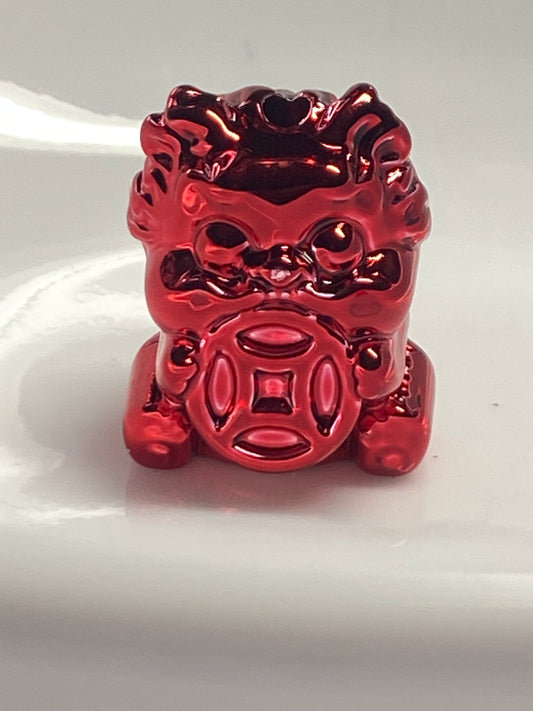 23mm lucky cat metallic colored beads