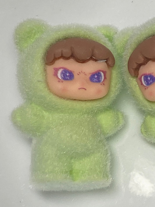 40mm Zsiga character in fuzzy teddy bear costume bead