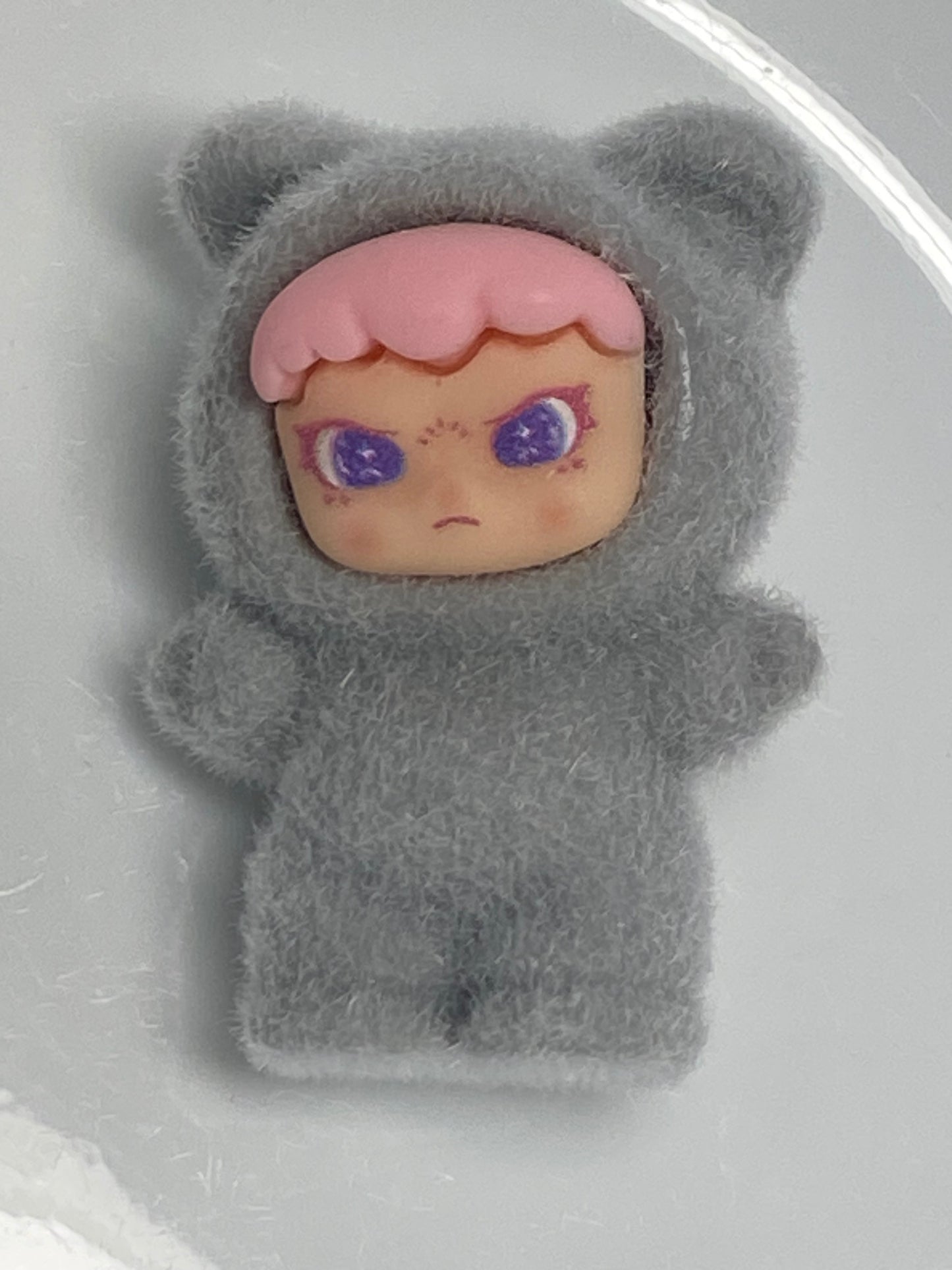 40mm Zsiga character in fuzzy teddy bear costume bead