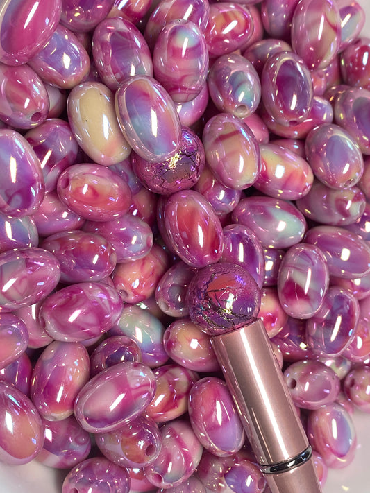 18mm swirl oval bead