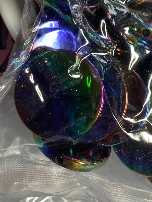 32mm black uv coated flat bead