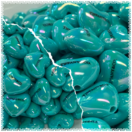 20mm Tiffany heart bead