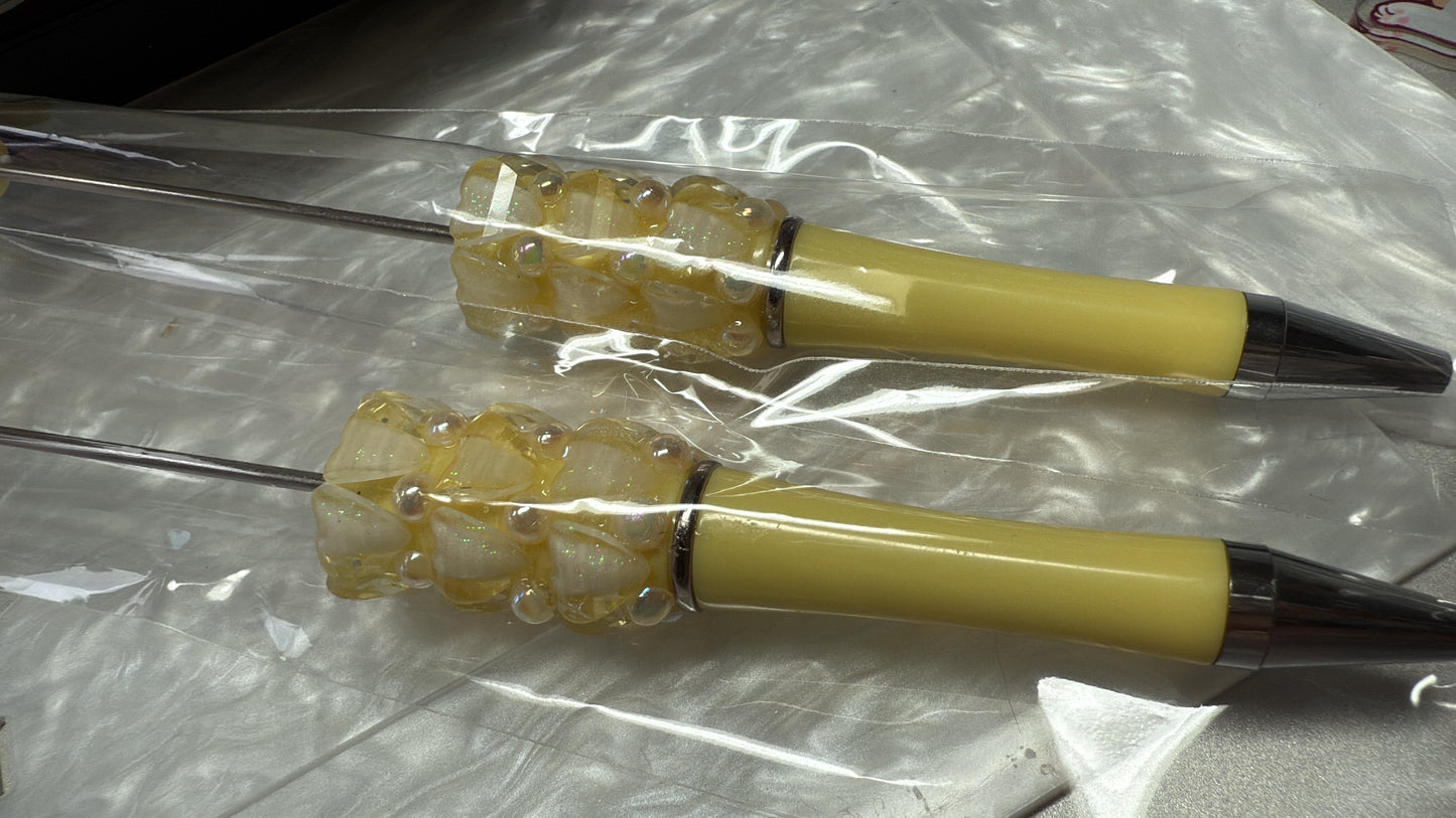 Gem galaxy hearts with dots of cats eye shine