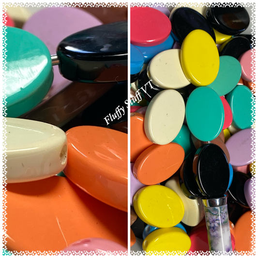 30mm diy flat beads