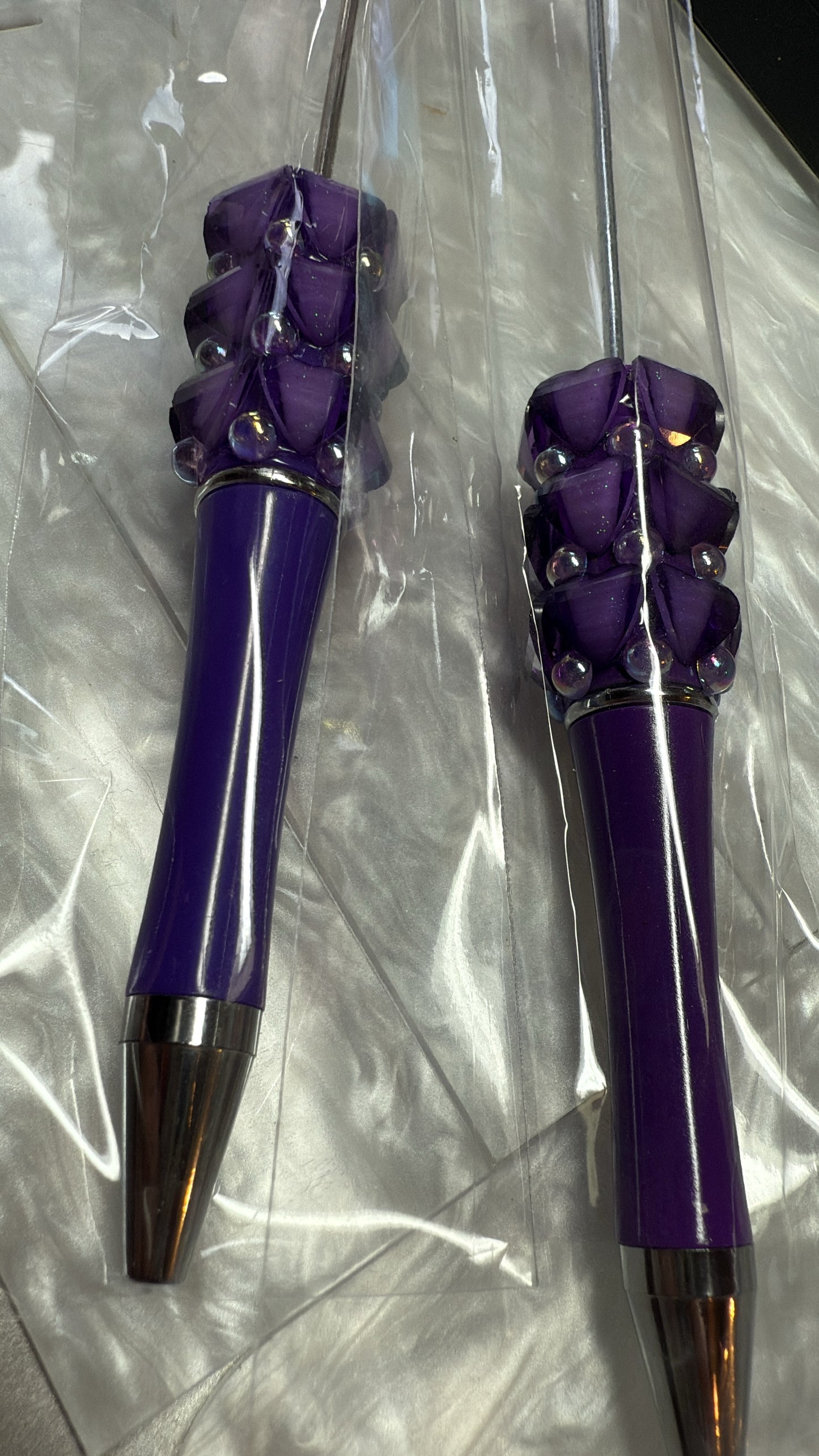 Gem galaxy hearts with dots of cats eye shine