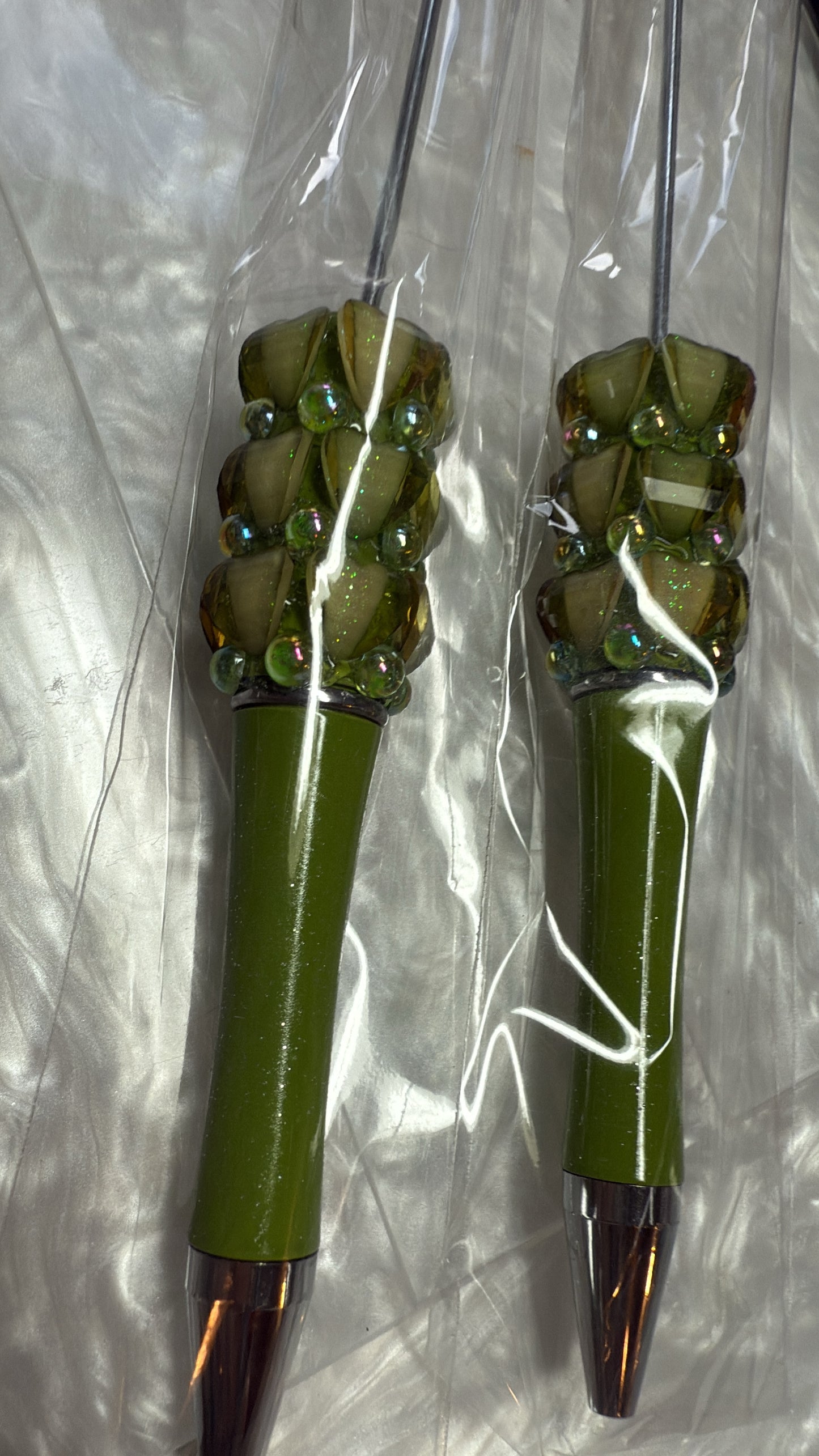 Gem galaxy hearts with dots of cats eye shine