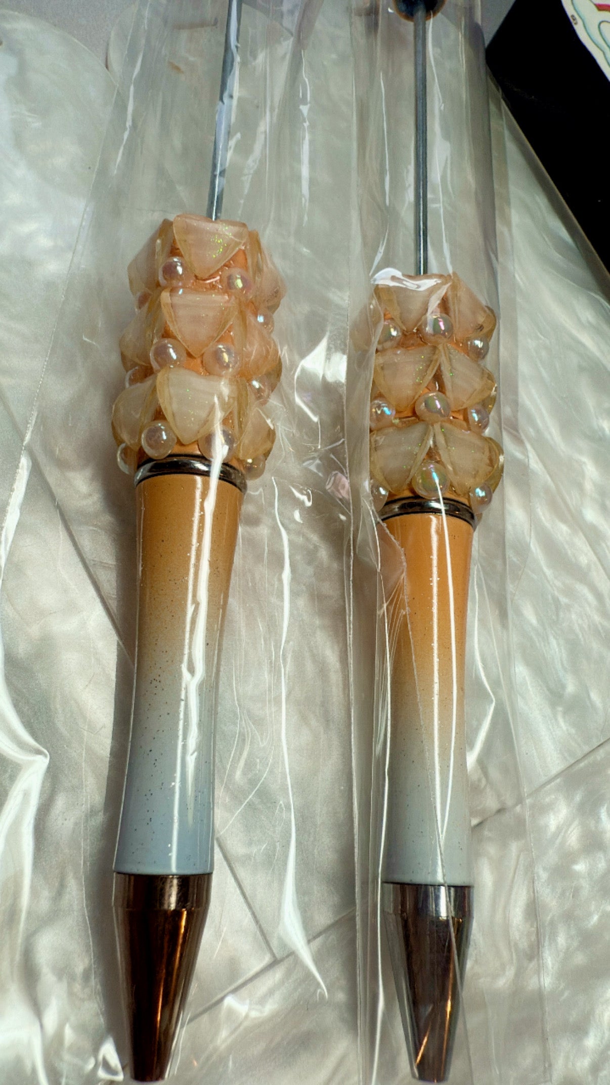 Gem galaxy hearts with dots of cats eye shine