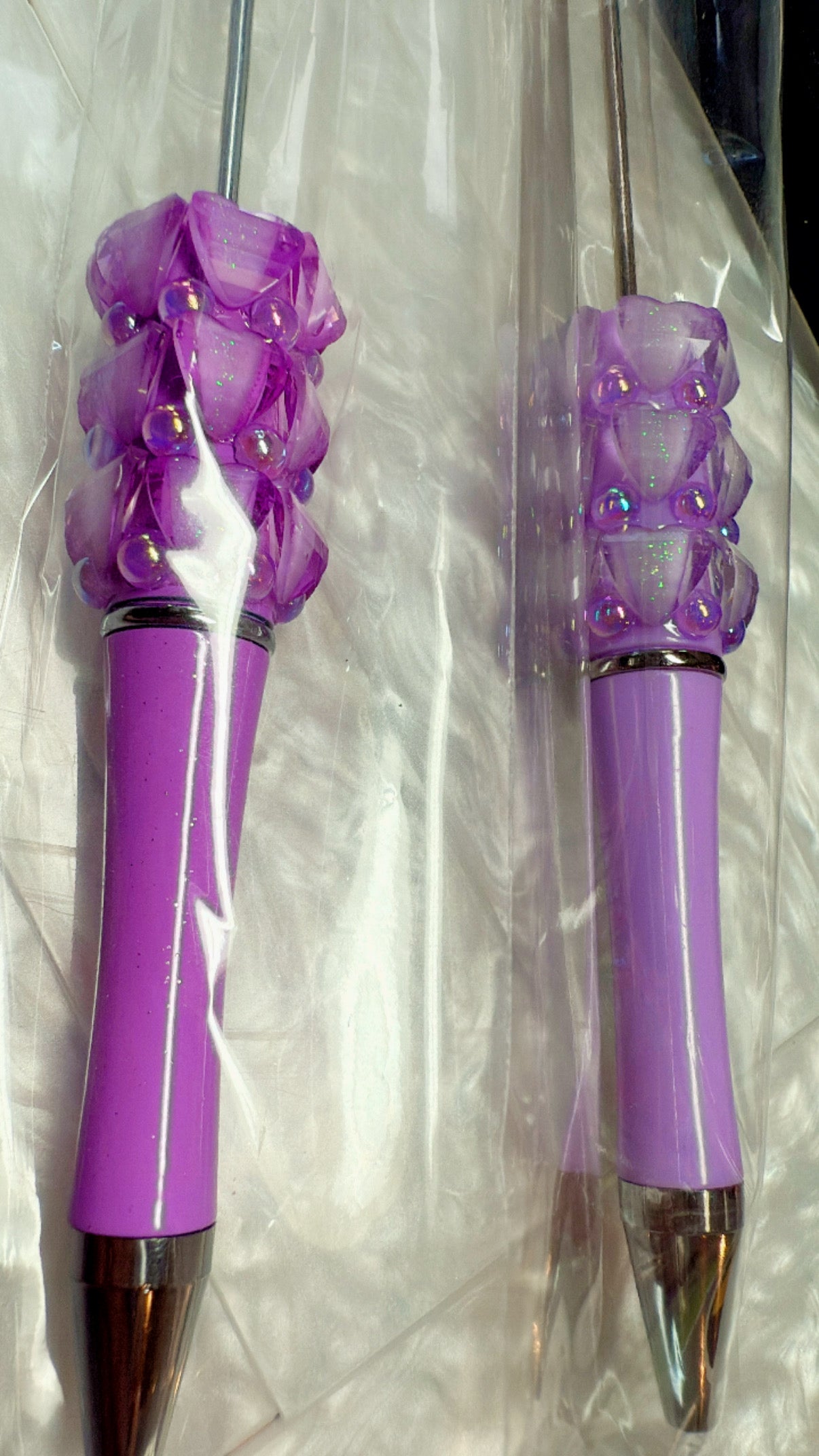 Gem galaxy hearts with dots of cats eye shine