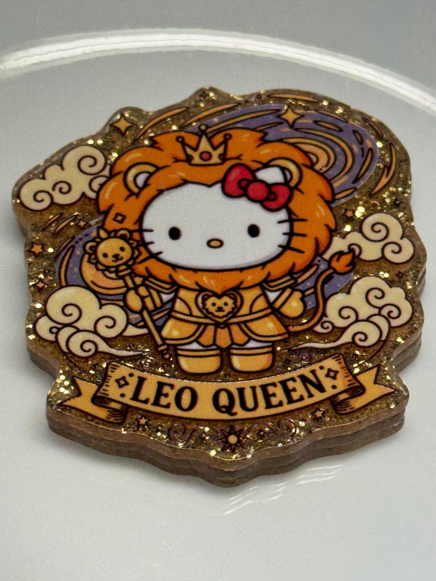 badge reel glitter acrylics new 12/22/25, 12/27/25, 1/2/26