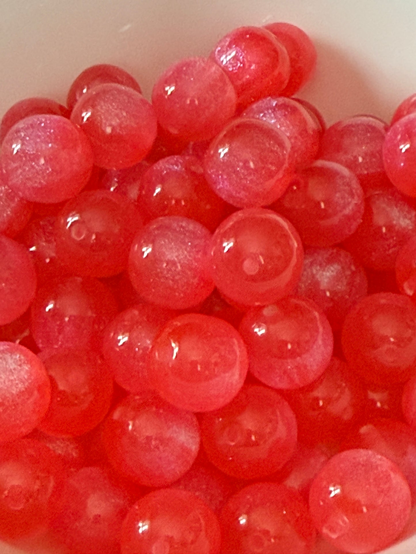 16mm pink galaxy beads