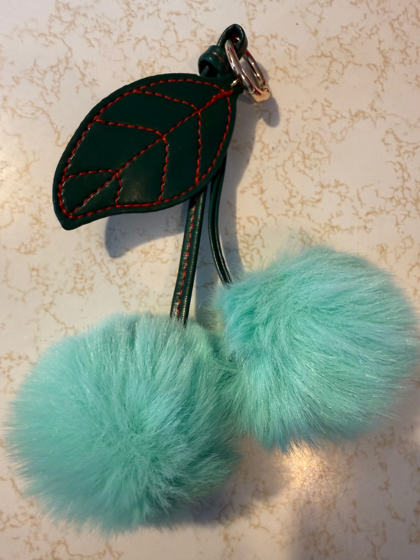 3” fluffy cherry pompoms