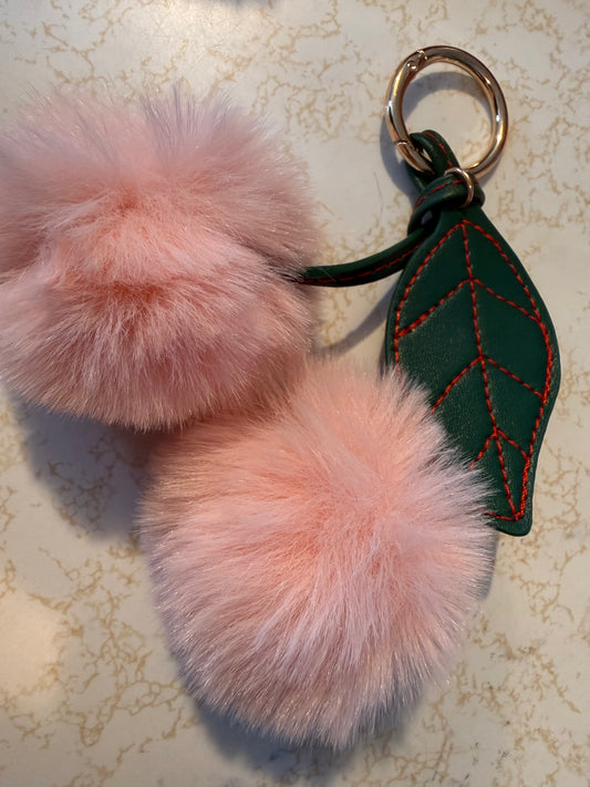 3” fluffy cherry pompoms