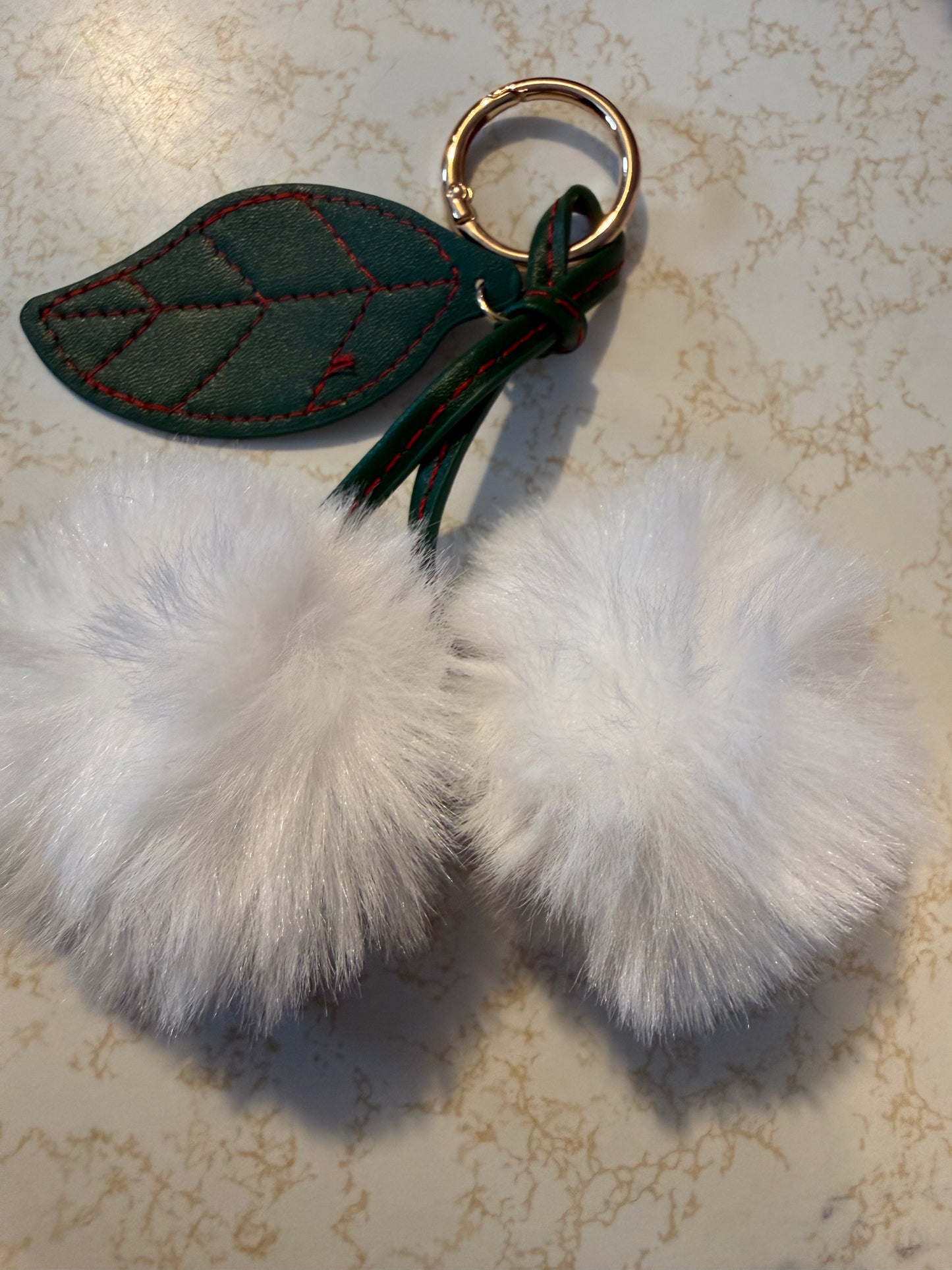 3” fluffy cherry pompoms