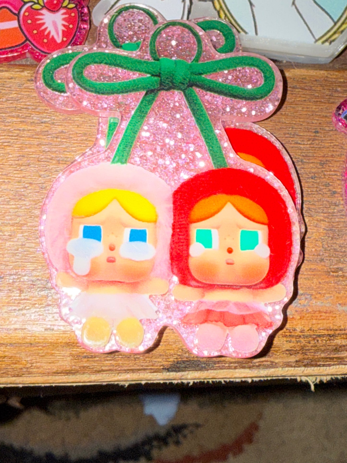 Badge reel acrylic flat backs