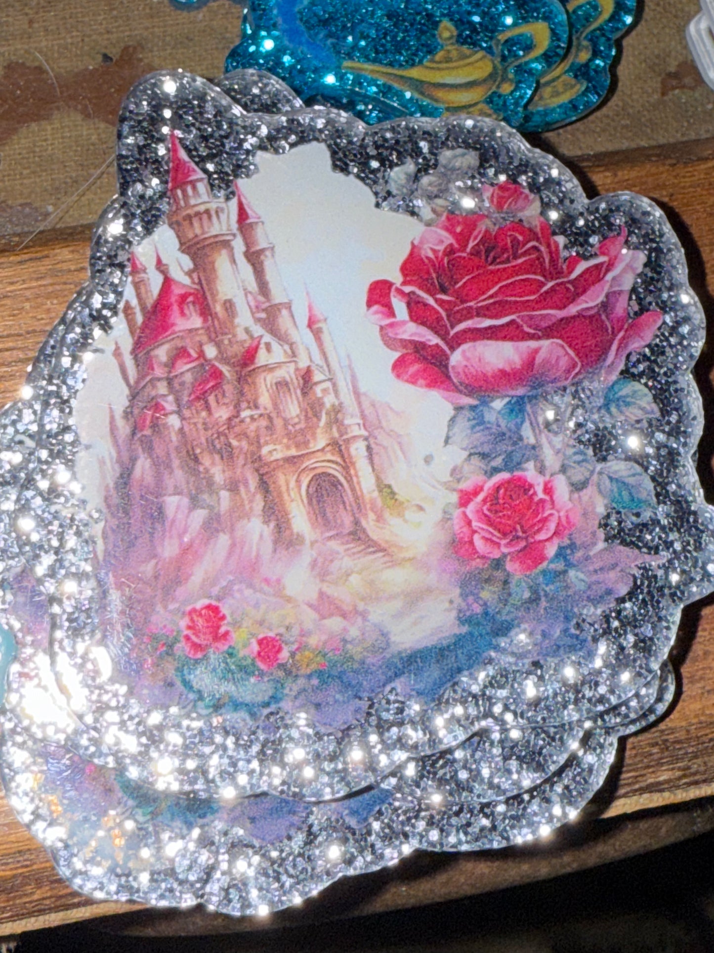 Badge reel acrylic flat backs