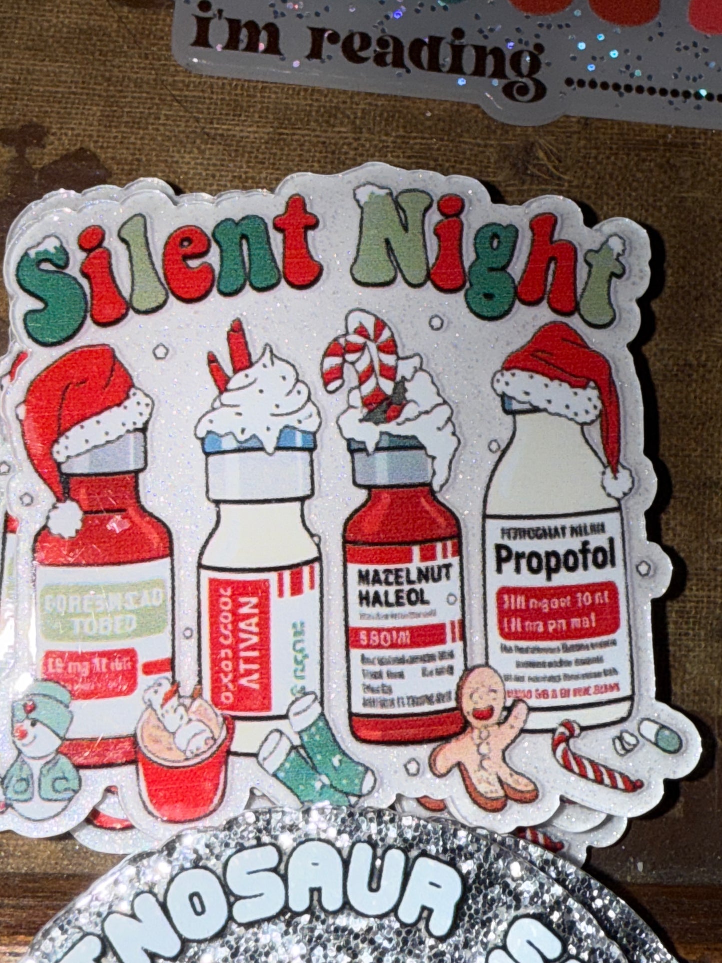 Badge reel acrylic flat backs