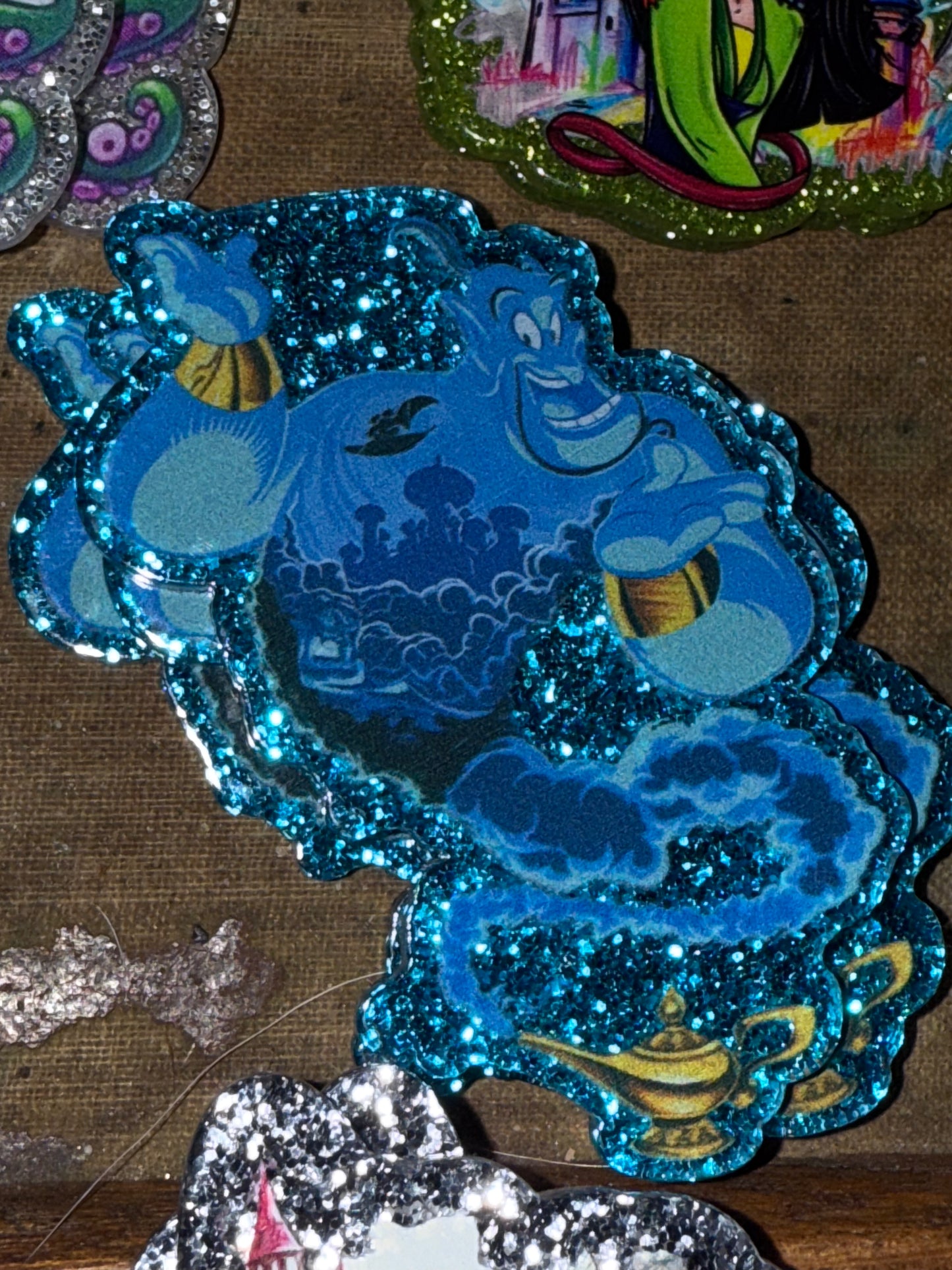 Badge reel acrylic flat backs