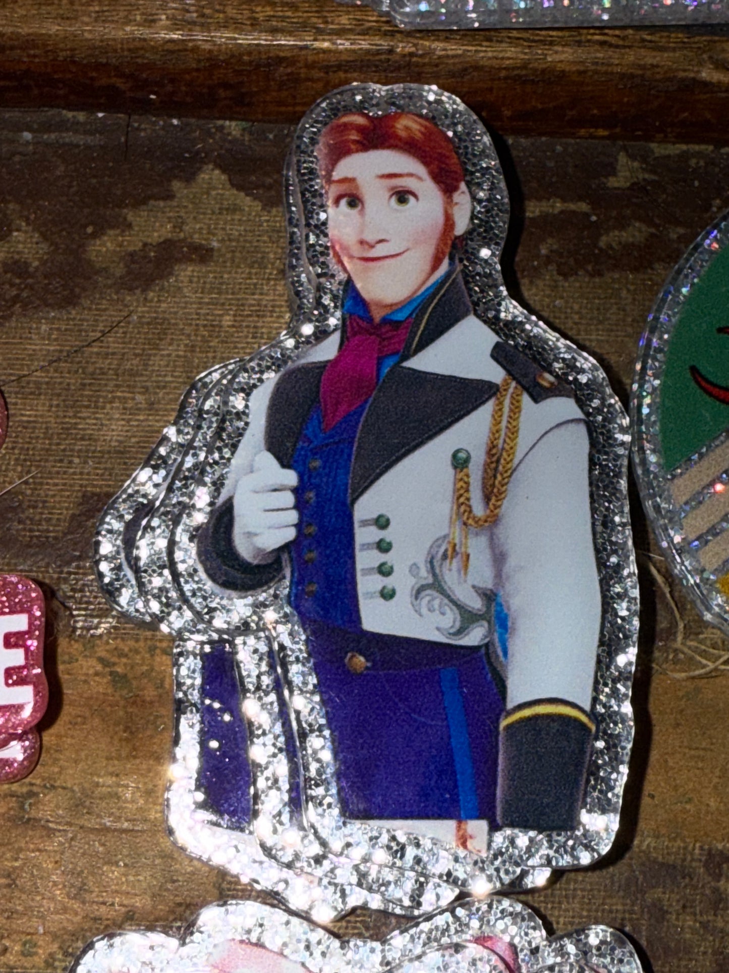 Badge reel acrylic flat backs